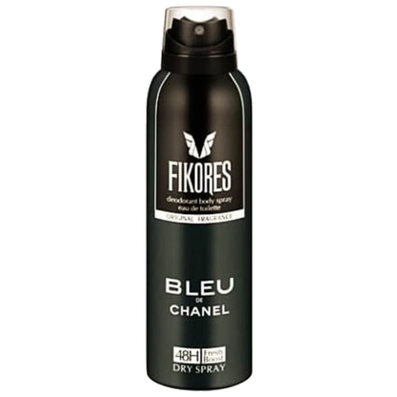 Bleu De Chanel body spray 48 hour Men Fikores اسپری بدن 48 ساعته بلو