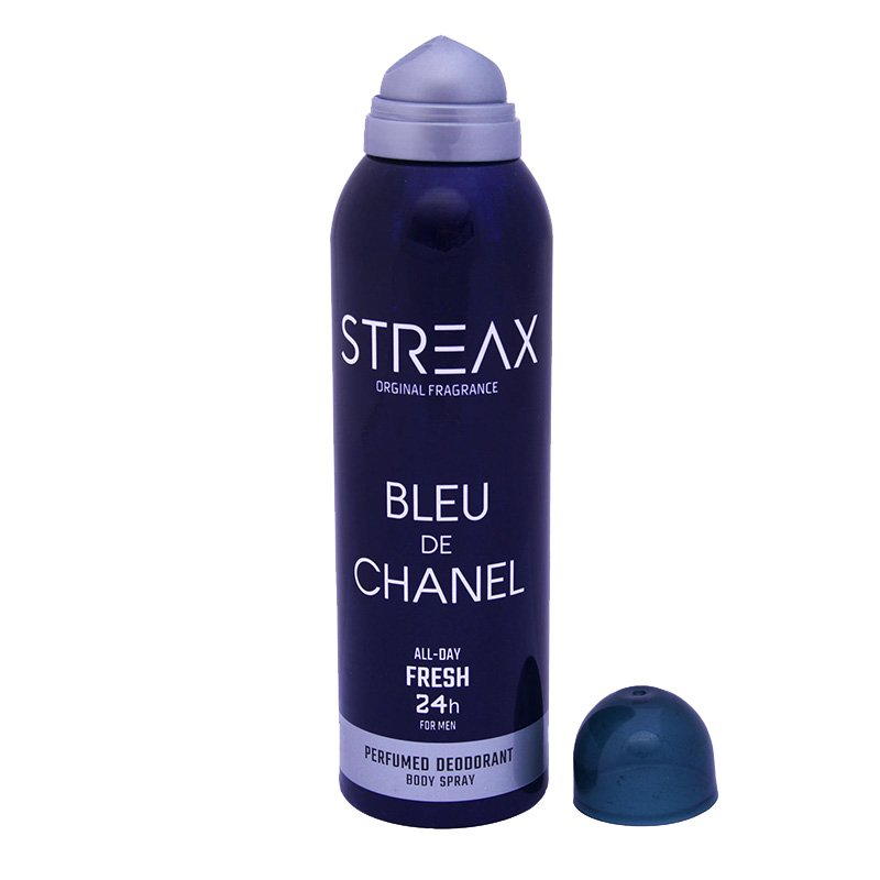 Bleu De Chanel body spray 24 hour Men streax اسپری بدن 24 ساعته بلو د