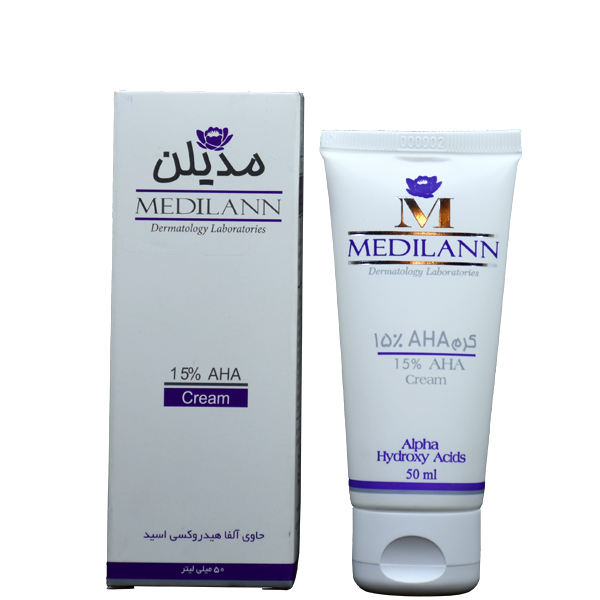 Exfoliating cream alpha َAHA 15 medilann کرم لایه بردار الفا آ اچ آ
