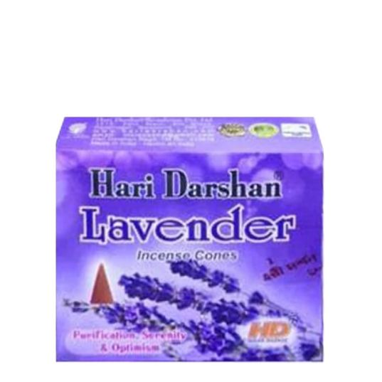 lavender incense cones hari darshan