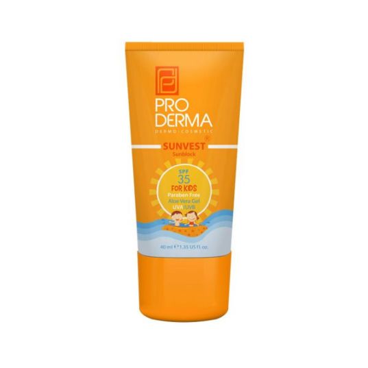 sunscreen Kids Cream anti allergy SPF 35 Proderma