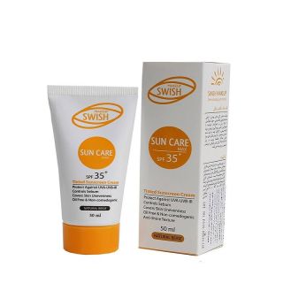 کرم ضد آفتاب ضد جوش رنگی نچرال بژ SPF 35 سوییش میکاپ