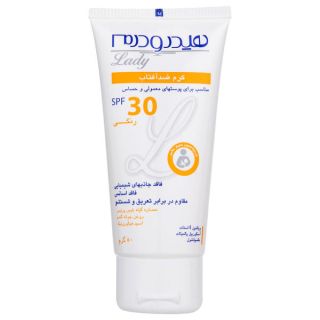کرم ضد آفتاب مرطوب کننده لیدی توتال SPF 30 هیدرودرم
