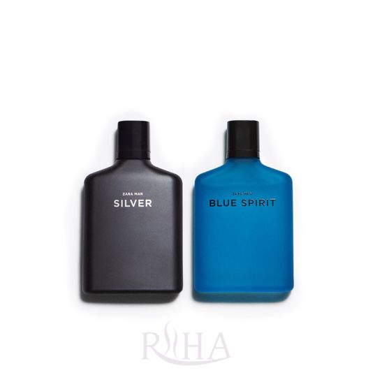 perfume giftset SILVER and BLUE SPIRIT Eau de Toilette for Men 2pcs Zara