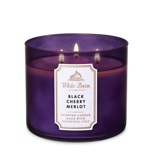 scented candles BLACK CHERRY White Barn