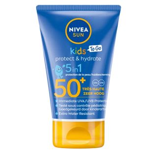 شیر ضد آفتاب مرطوب کننده کودکان پروتکت اند هیدرات SPF50 سایز مسافرتی نیوآ