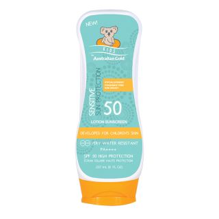 کرم ضد آفتاب کودک ضد حساسیت SPF 50 استرالیاین گلد