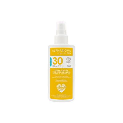 مایع ضد آفتاب مواد معدنی ارگانیک کودک SPF 30 آلفانووا