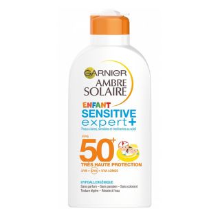 لوسیون ضد آفتاب کودک ضد حساسیت SPF 50 گارنیه