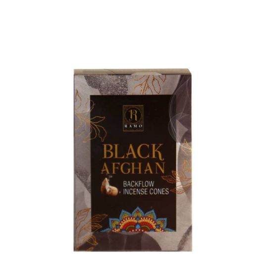black afgan backflow incense cones ramo