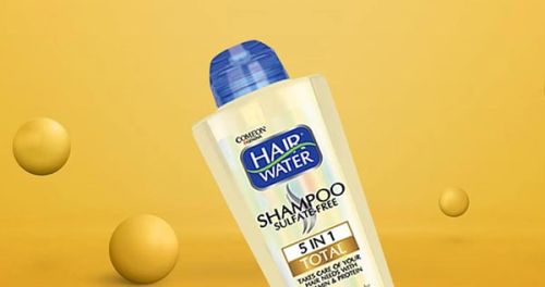 شامپو مو تقویت کننده پنج در یک هیر واتر کامان