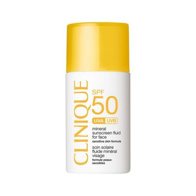 مایع ضد آفتاب ضد حساسیت مینرال SPF 50 کلینیک
