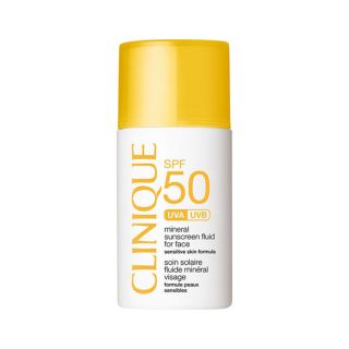 مایع ضد آفتاب ضد حساسیت مینرال SPF 50 کلینیک