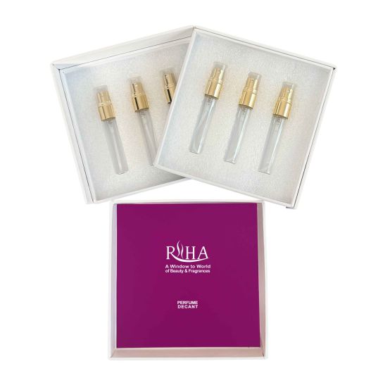 Exquisite warm perfumes decant giftset for Women 6 pcs Riiha