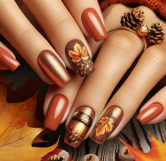 عکس خفن رنگ لاک ترند 2025 پاییز